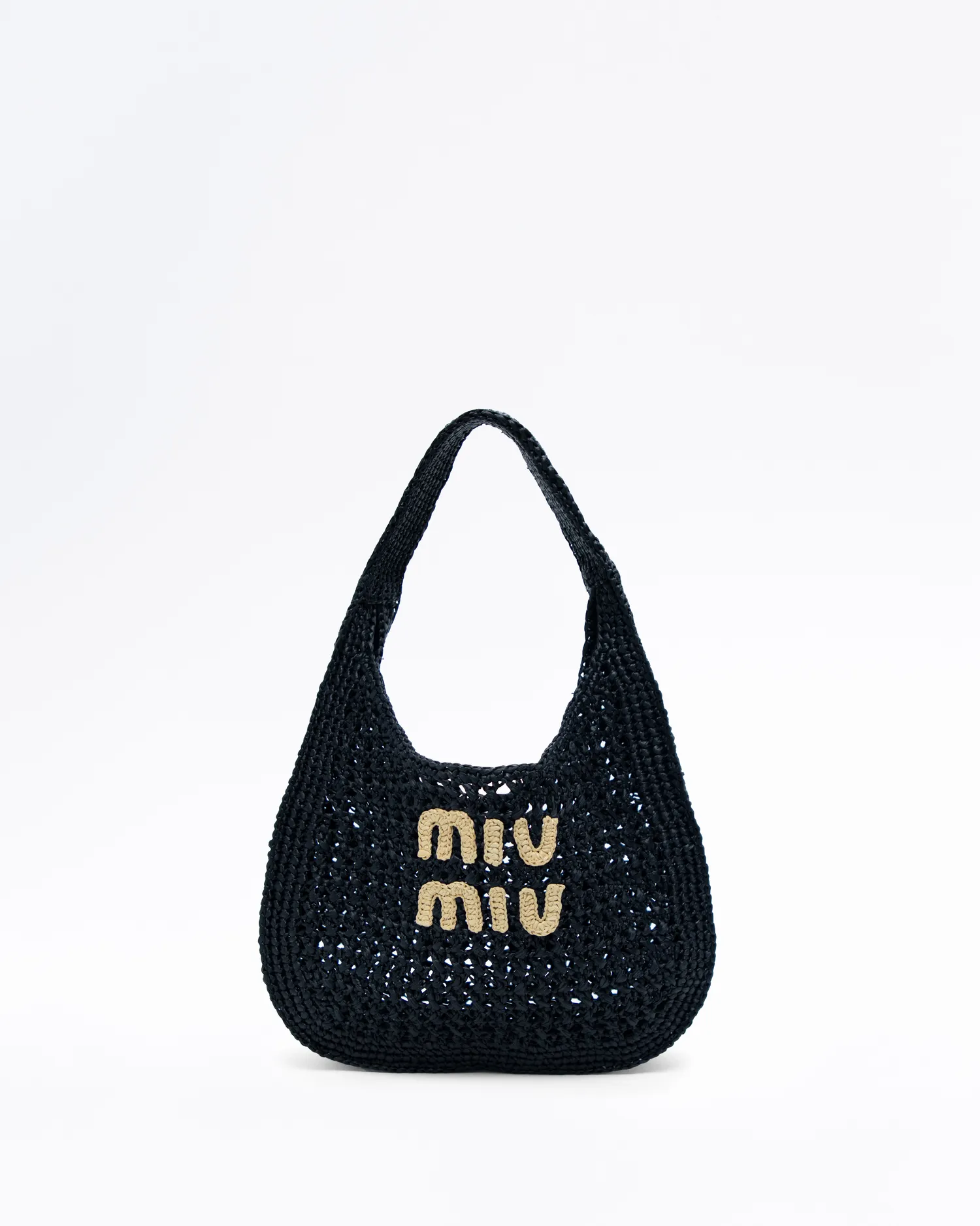 Raffia Woven Hobo Bag
