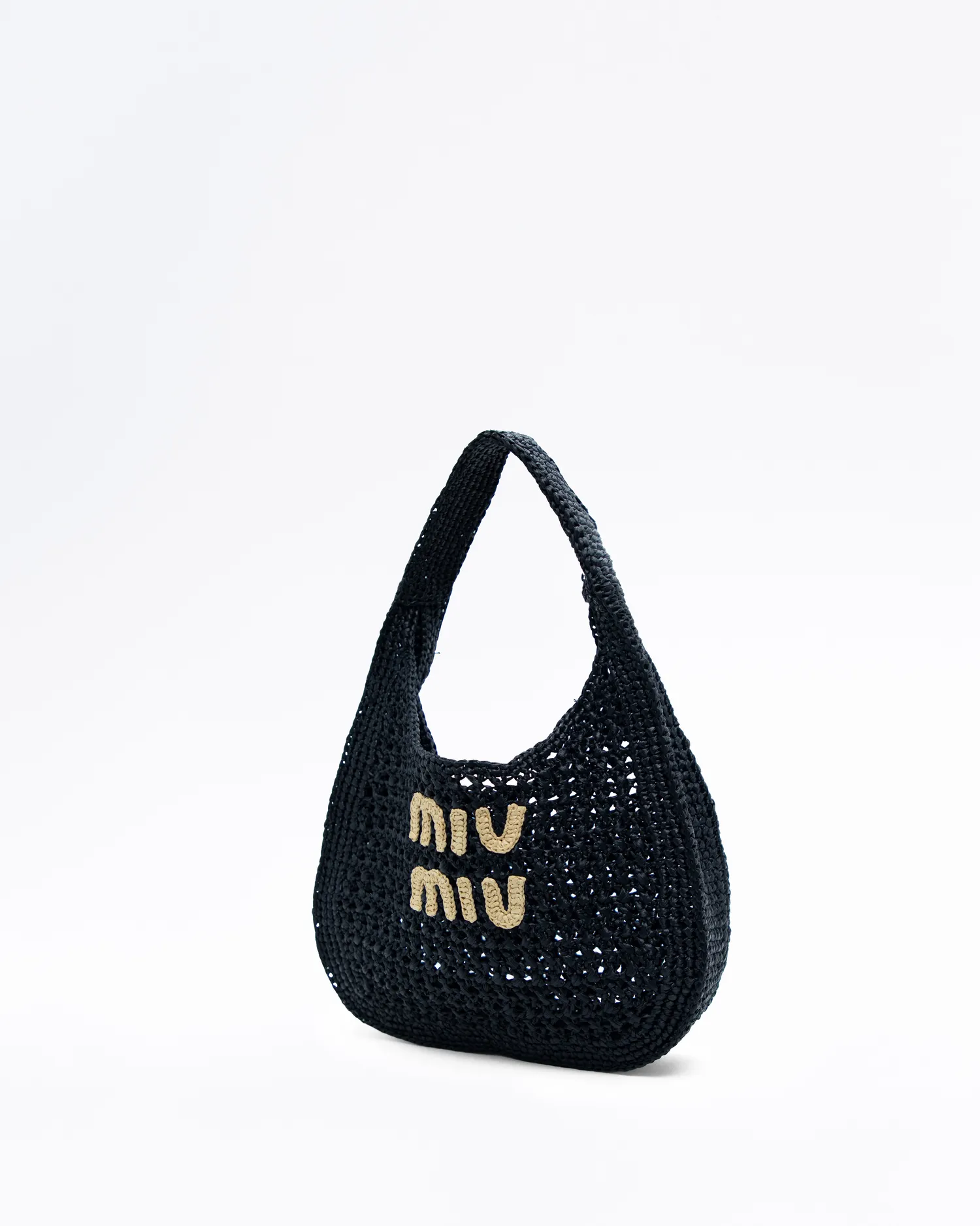 Raffia Woven Hobo Bag