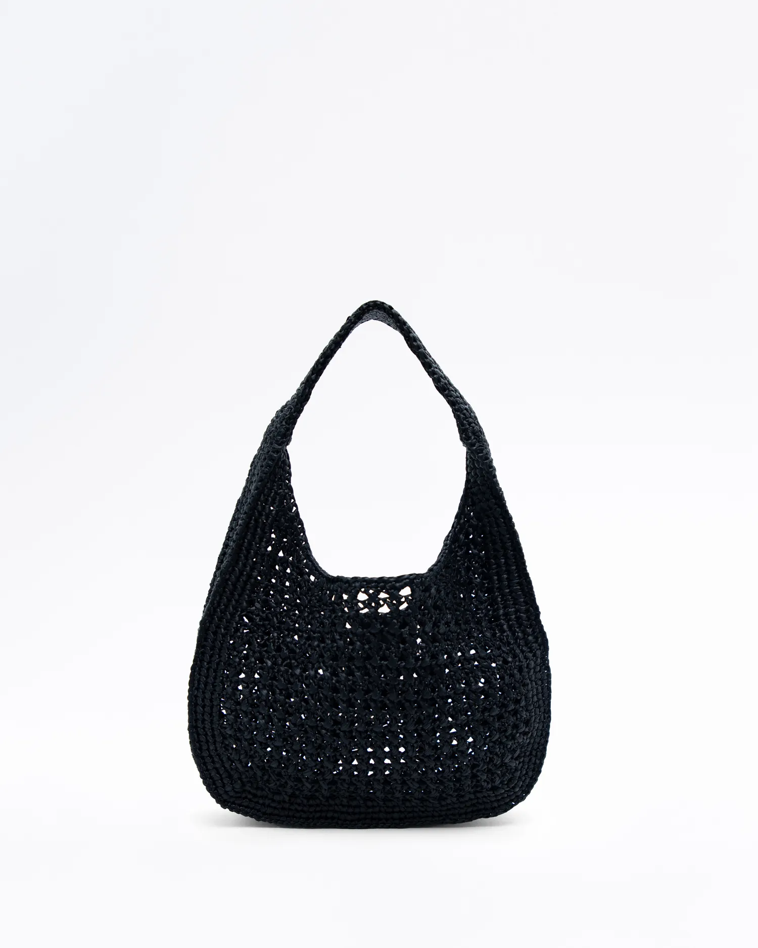 Raffia Woven Hobo Bag