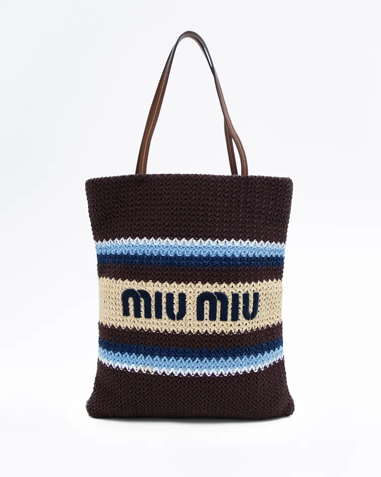 Crochet Logo Tote Bag