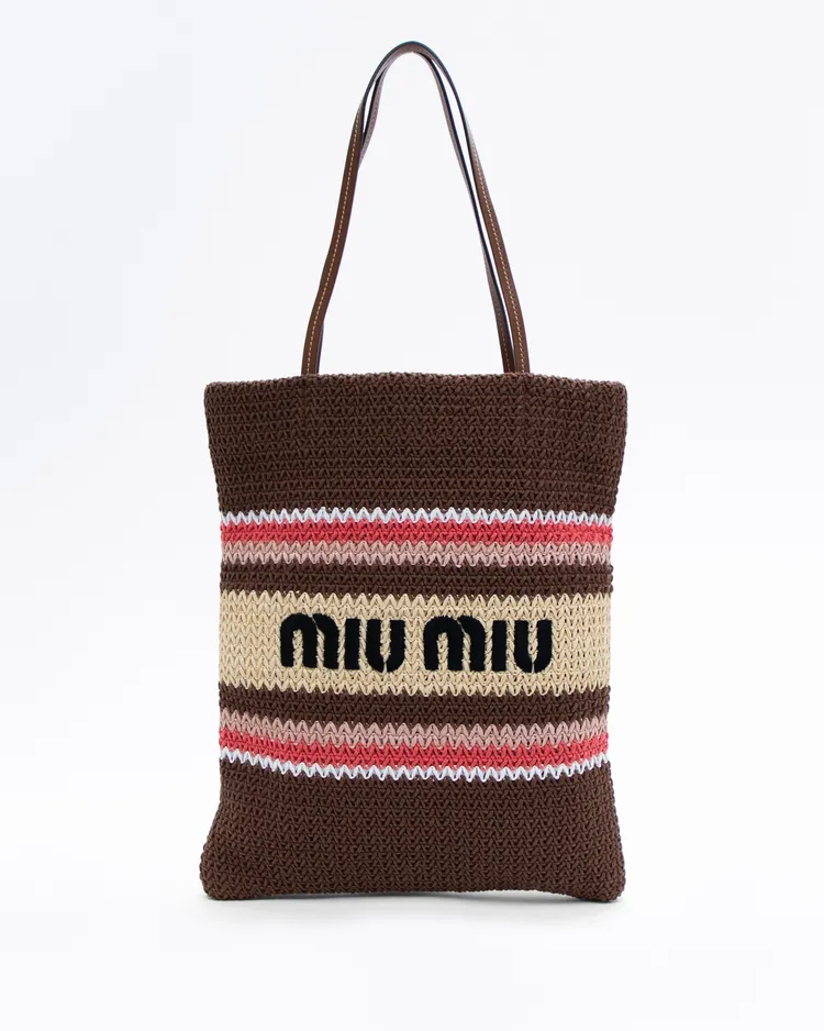 Crochet Logo Tote Bag