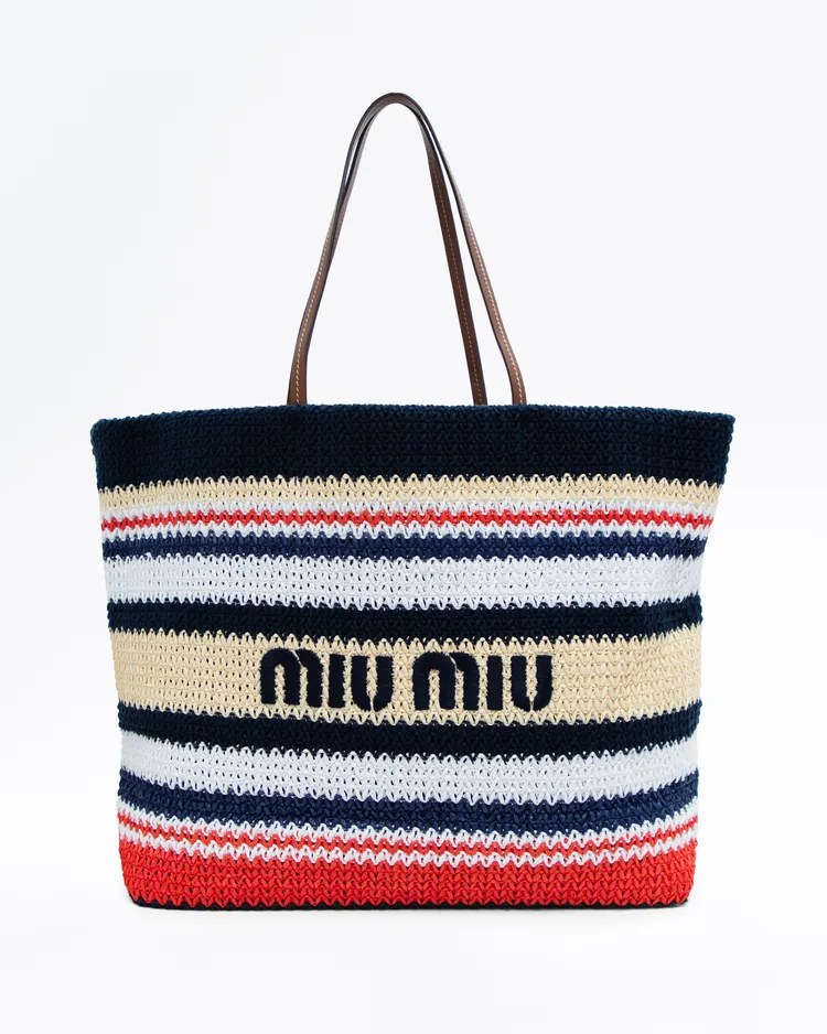 Crochet Logo Large Tote Bag