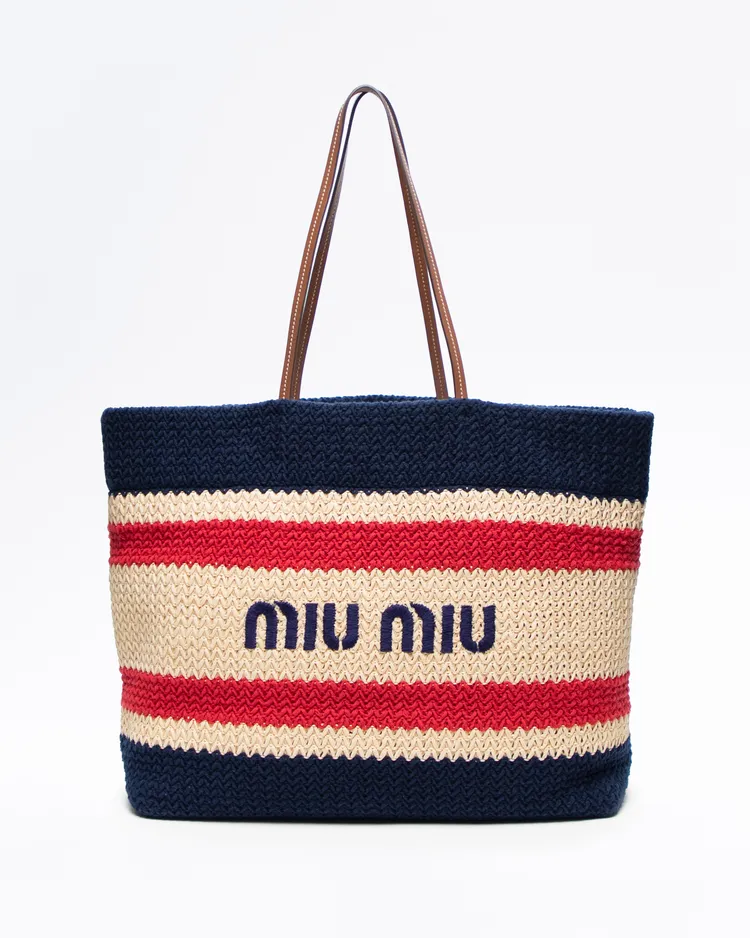 Crochet Logo Large Tote Bag