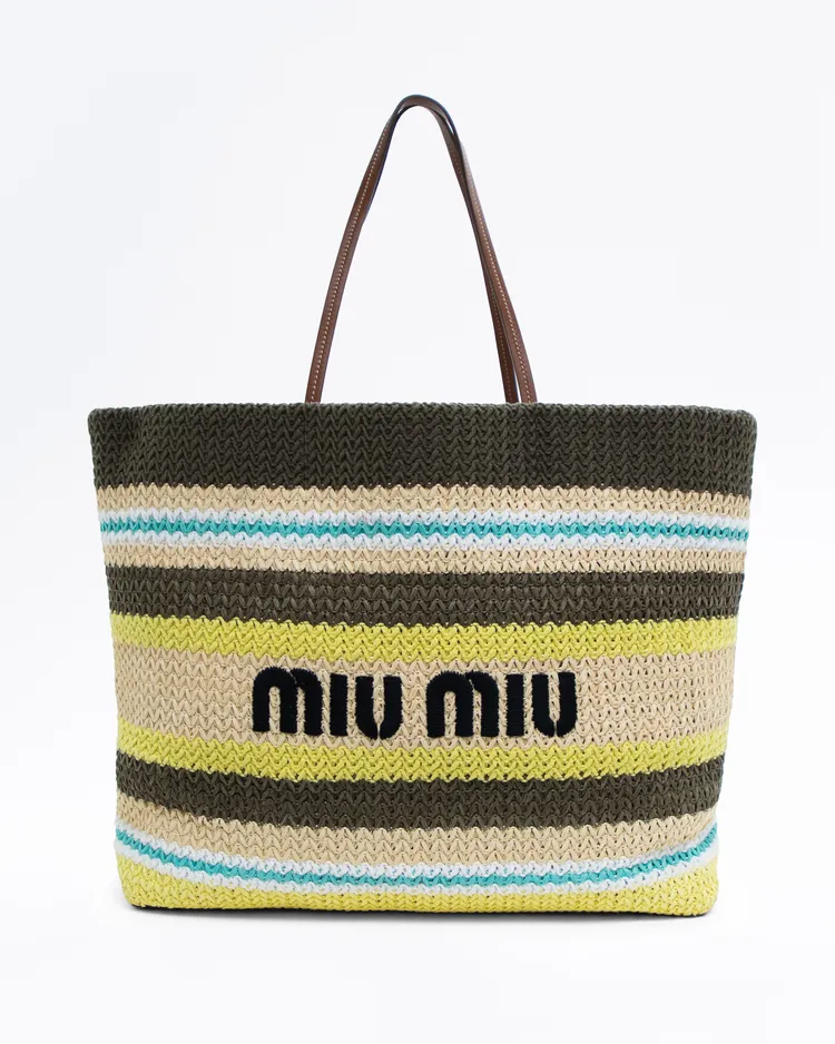 Crochet Logo Large Tote Bag