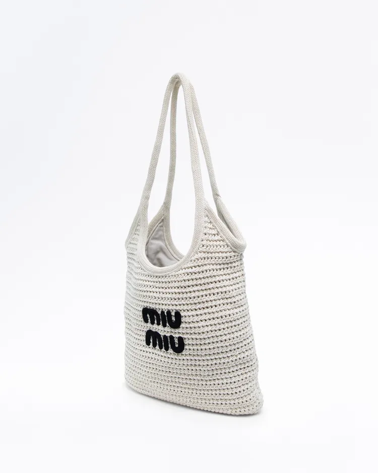 Alternate view angle of Raffia-Effect Ivy Tote