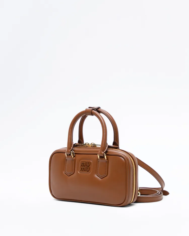 Alternate view angle of Softy Padded Arcadie Mini Top Handle Bag
