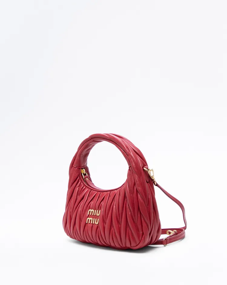 Alternate view angle of Matelasse Nappa Small Wander Hobo Bag
