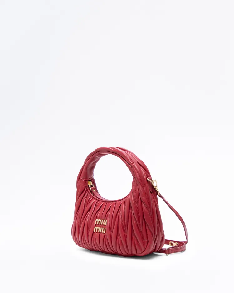 Alternate view angle of Matelasse Nappa Small Wander Hobo Bag