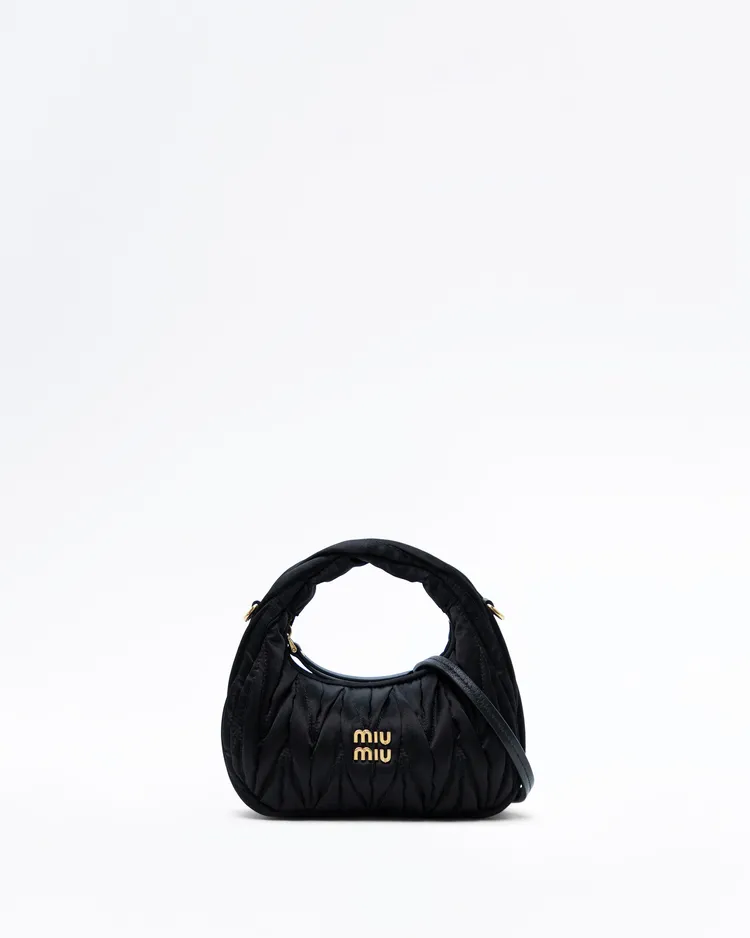 Satin Mini Wander Hobo Bag