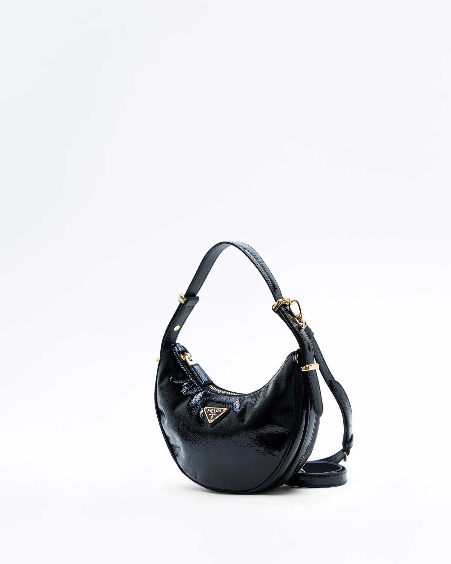 Patent Arqué Small Shoulder Bag