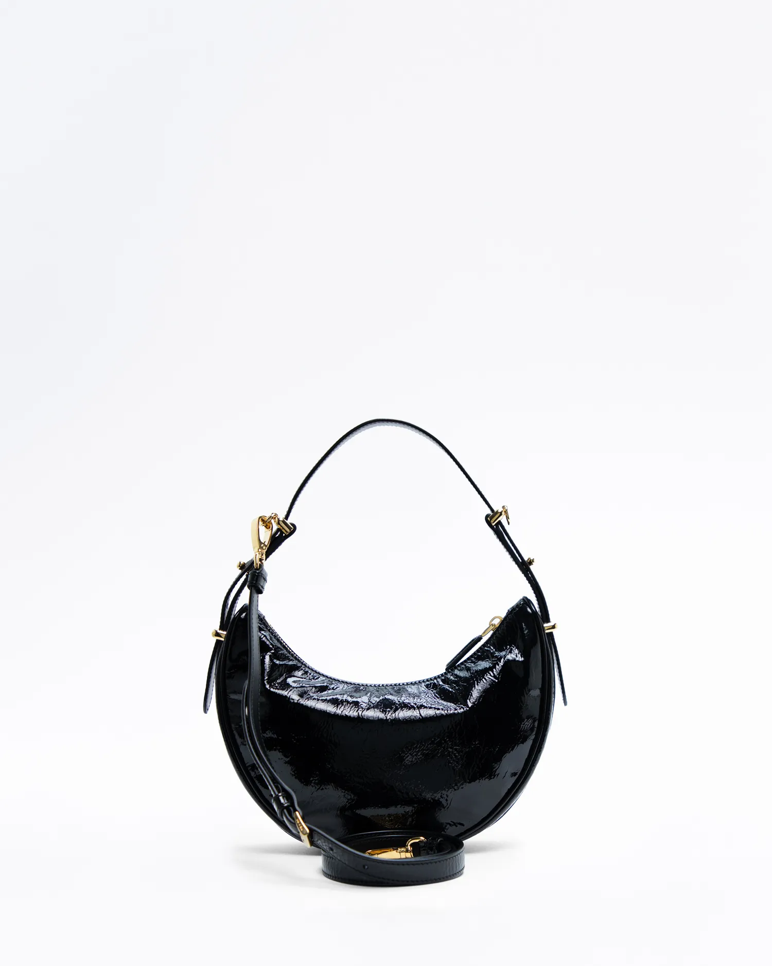 Patent Arqué Small Shoulder Bag