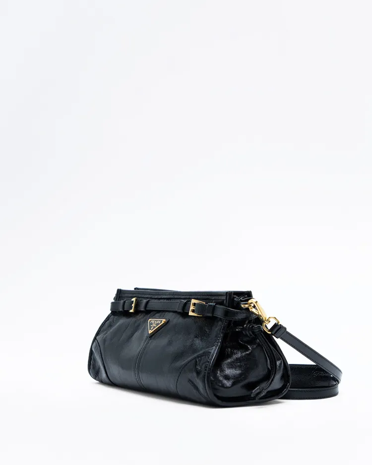 Alternate view angle of Glossy Bonnie Small Handbag