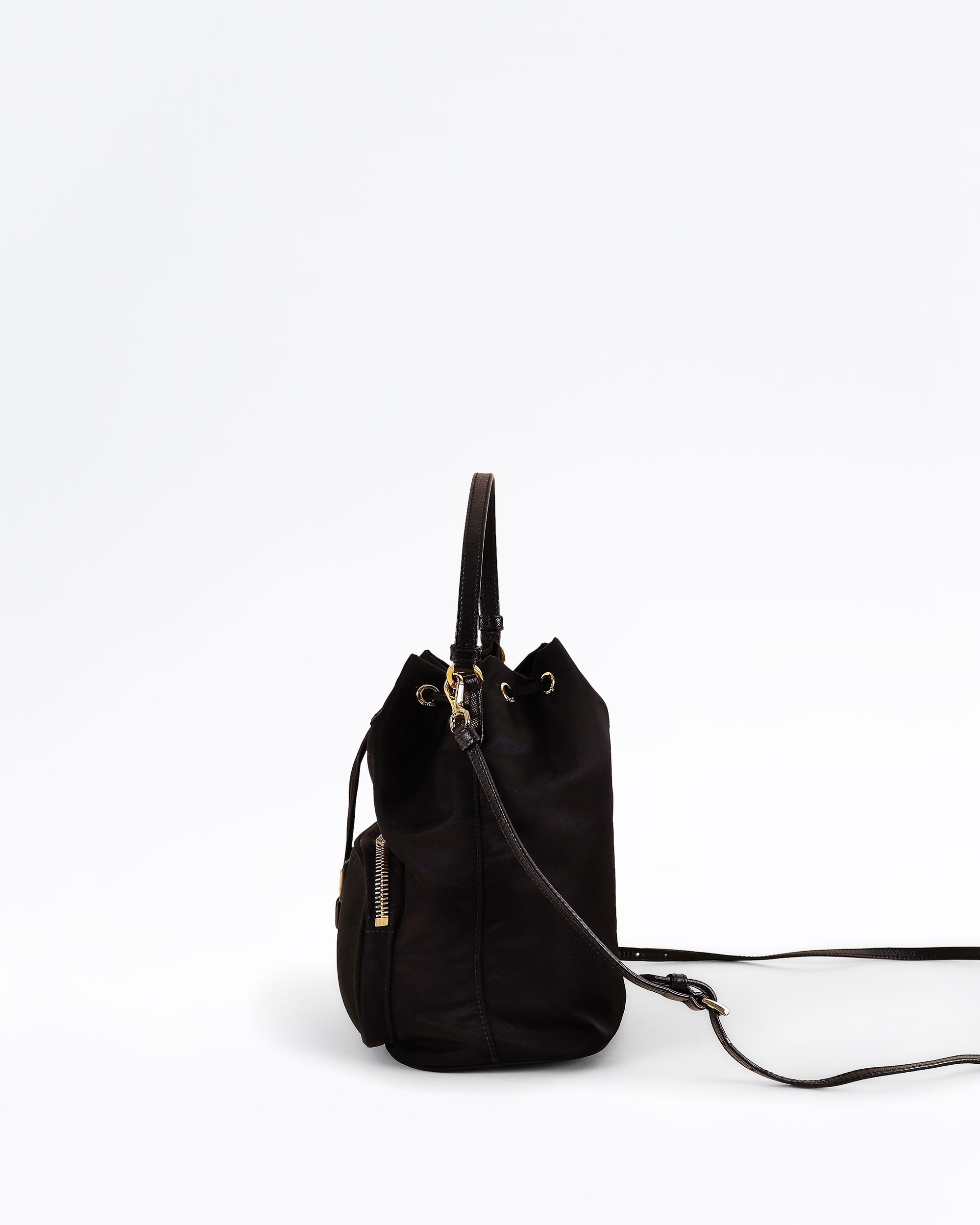 Prada Re-Nylon Duet Bucket Shoulder Bag | Vivrelle