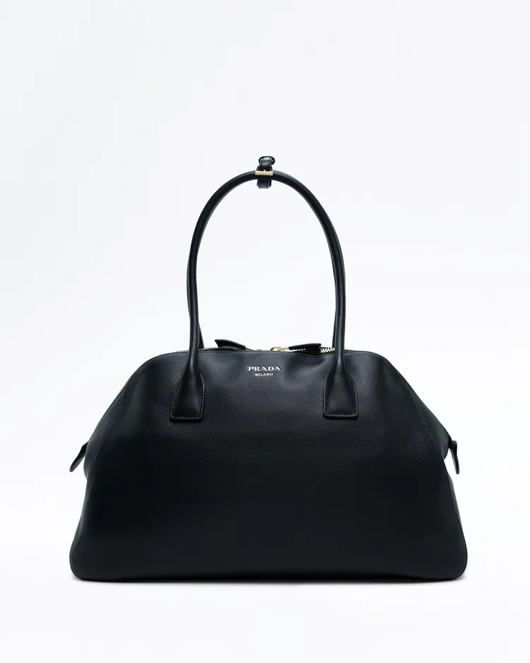 Leather Medium Bowling Bag