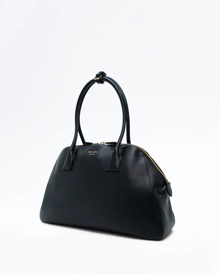 Alternate view angle of Leather Medium Bowling Bag