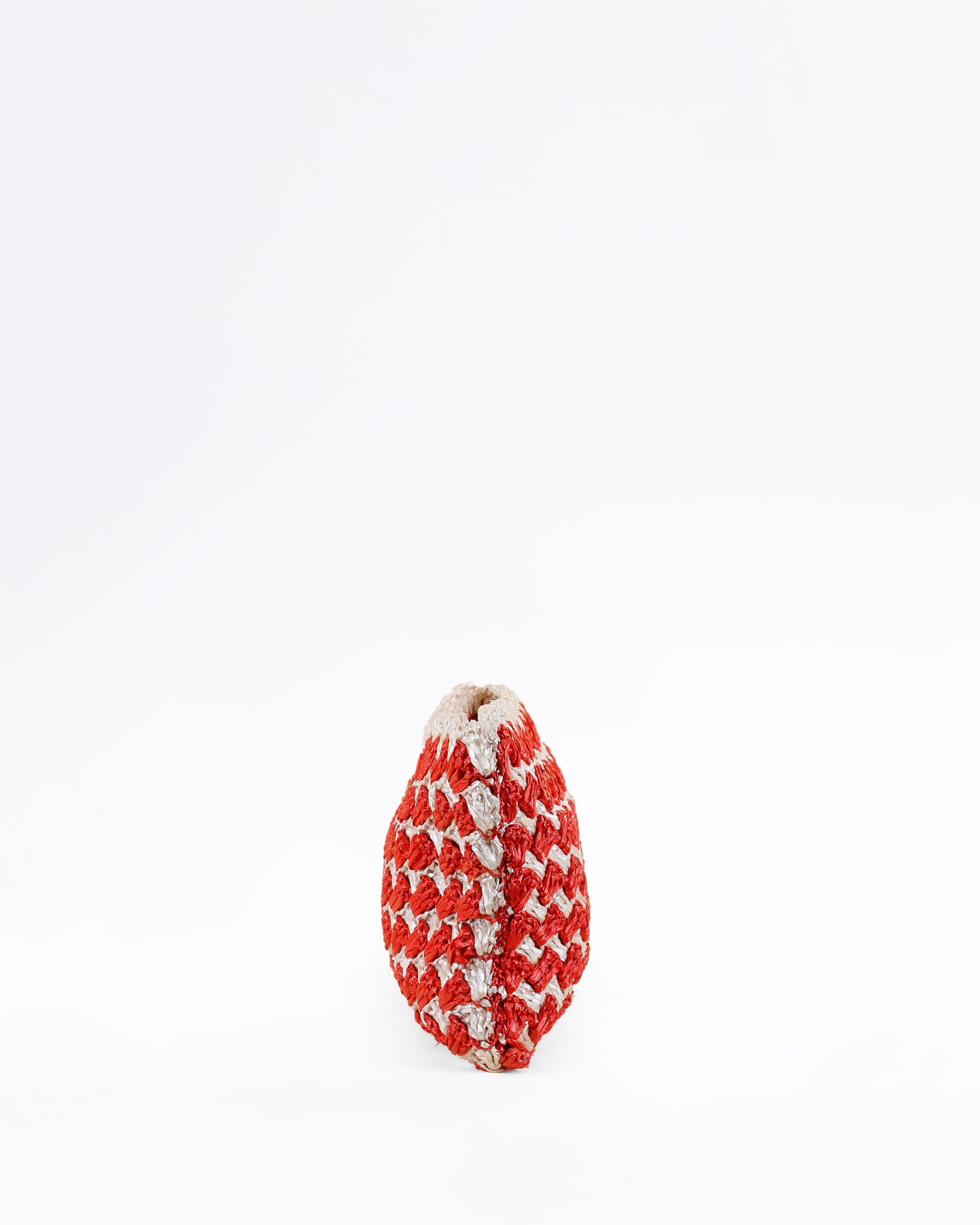 Prada Raffia Crochet Zip Clutch | Vivrelle