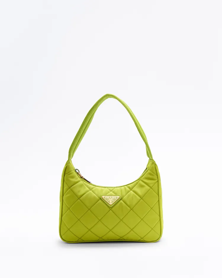 Nylon Quilted Shoulder Bag