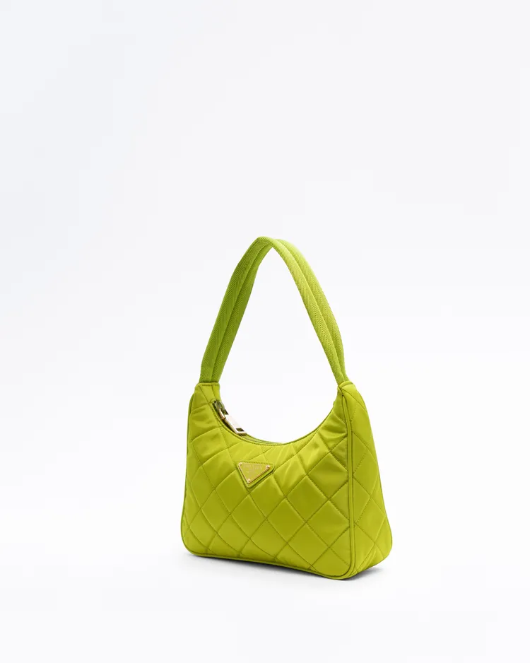 Alternate view angle of Nylon Quilted Shoulder Bag