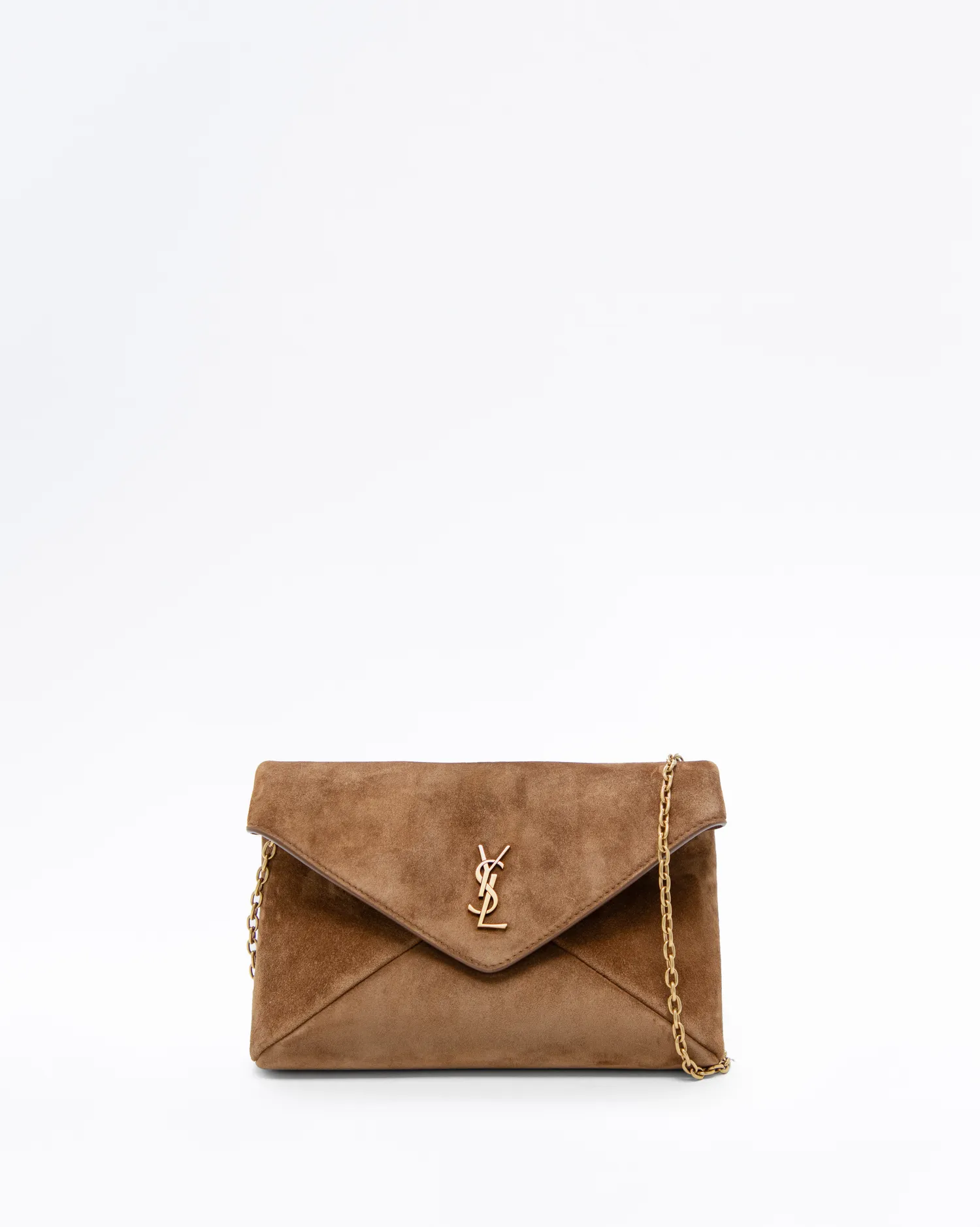 Suede Cassandre Chain Pouch