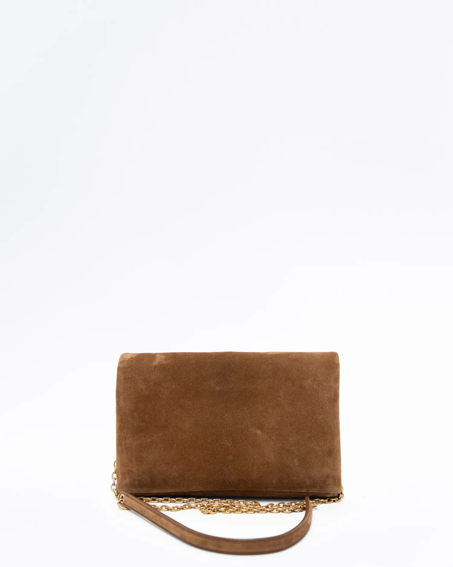 Suede Cassandre Chain Pouch