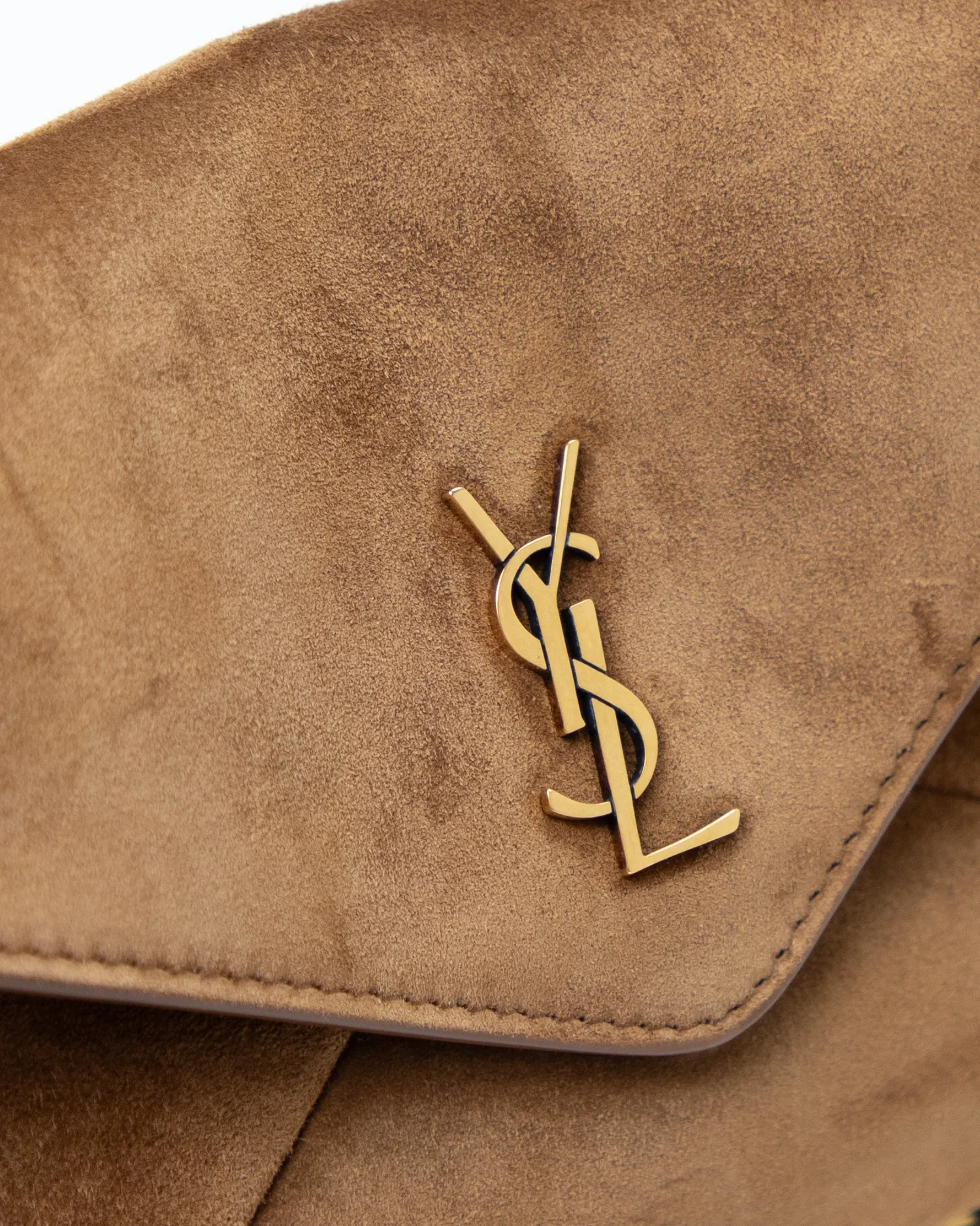 Suede Cassandre Chain Pouch