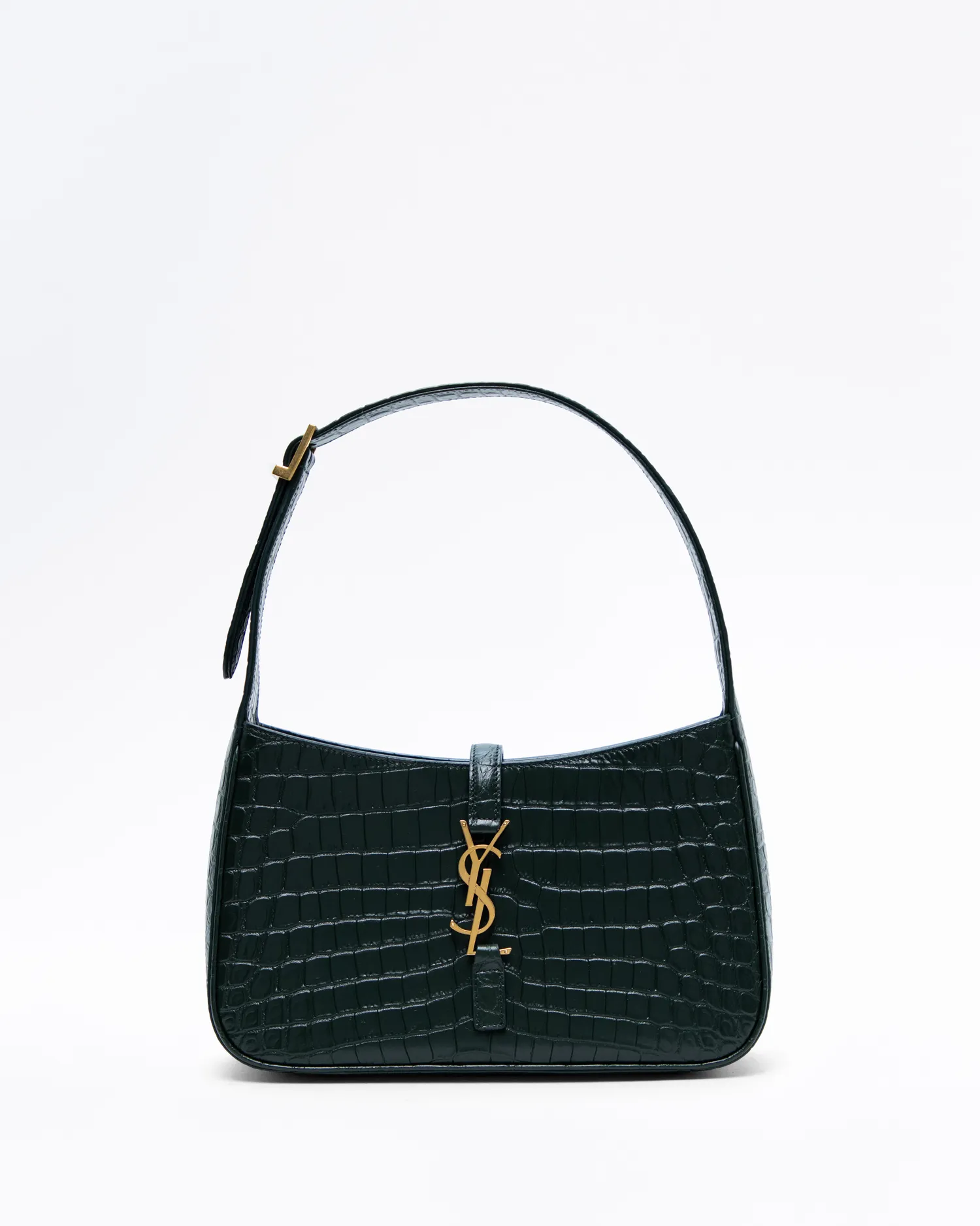 Croc-Embossed Le 5 A 7 Hobo Bag