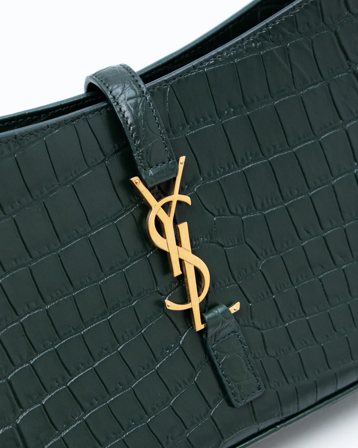Croc-Embossed Le 5 A 7 Hobo Bag