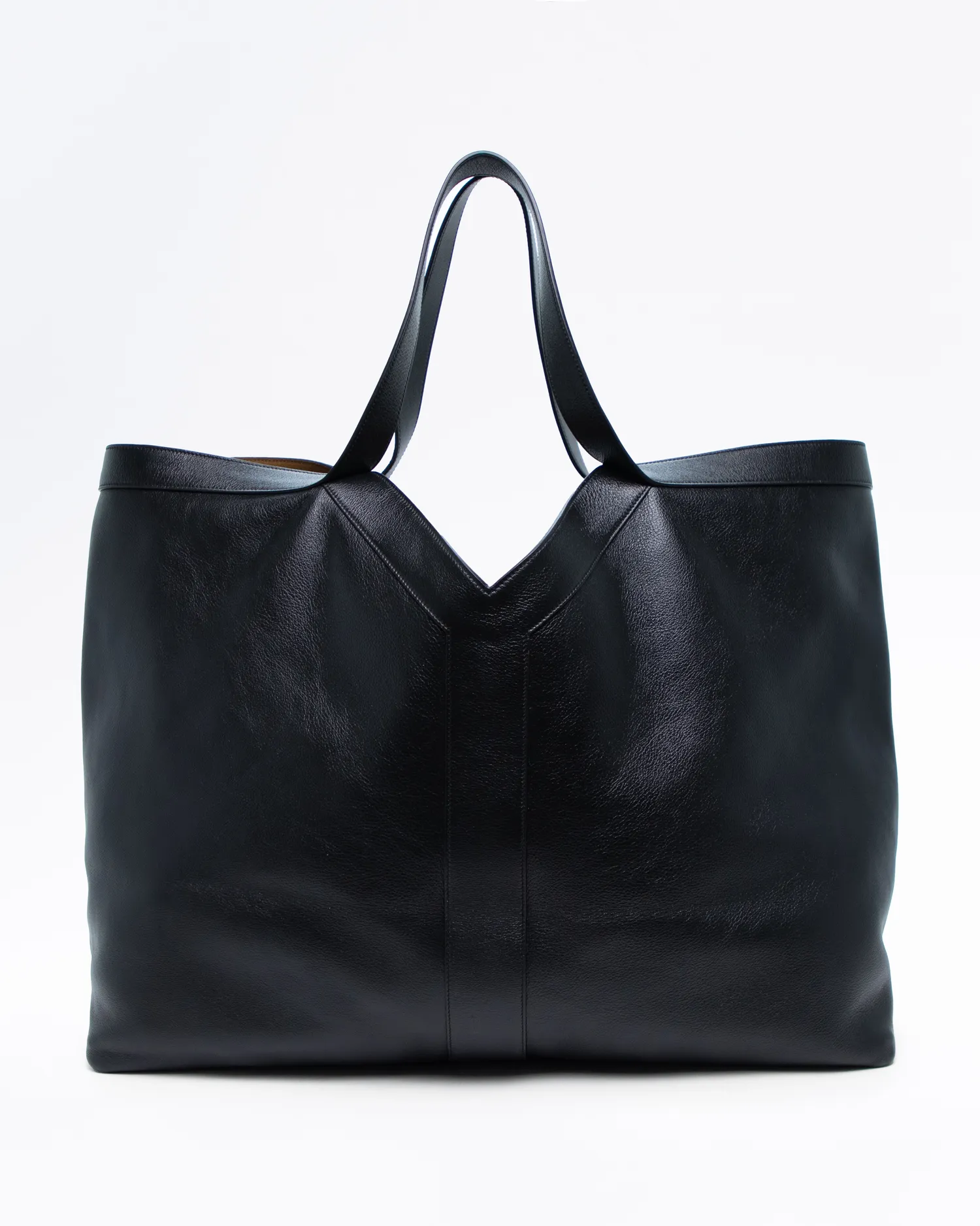 Leather Maxi Y Tote