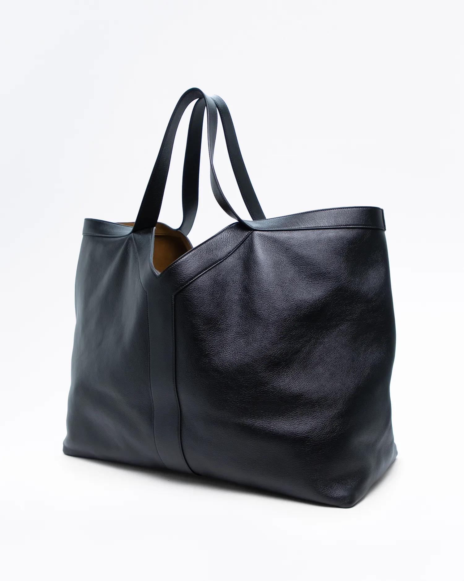 Leather Maxi Y Tote