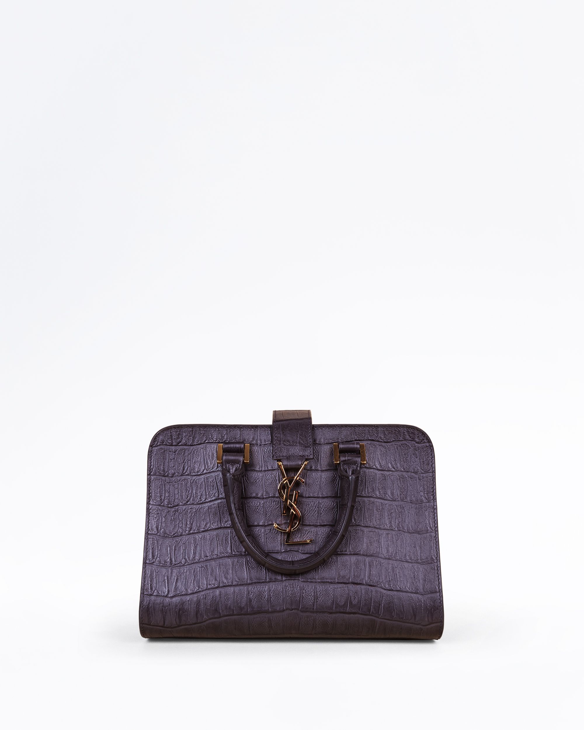 Saint Laurent Croc-Embossed Baby Cabas | Vivrelle