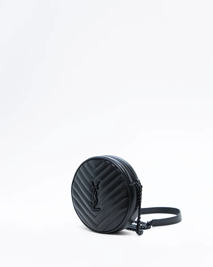 Alternate view angle of Vinyle Round Camera Bag