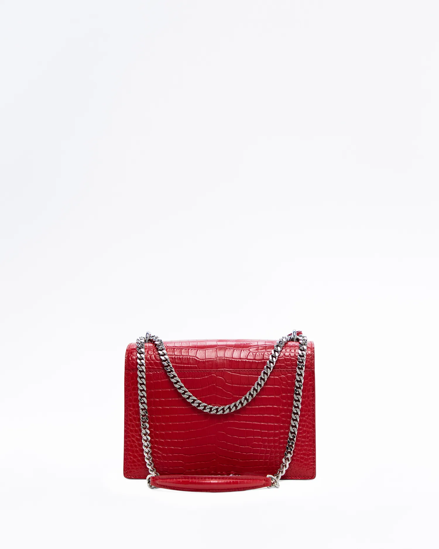 Croc-Embossed Medium Sunset Bag
