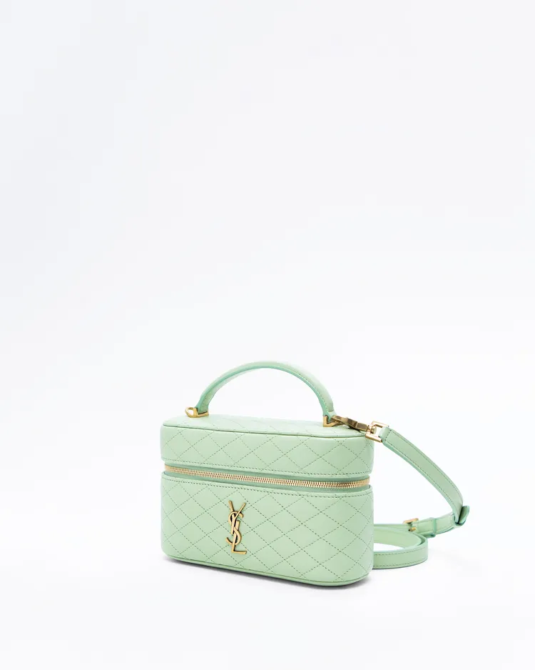 Alternate view angle of Lambskin Gaby Vanity Bag
