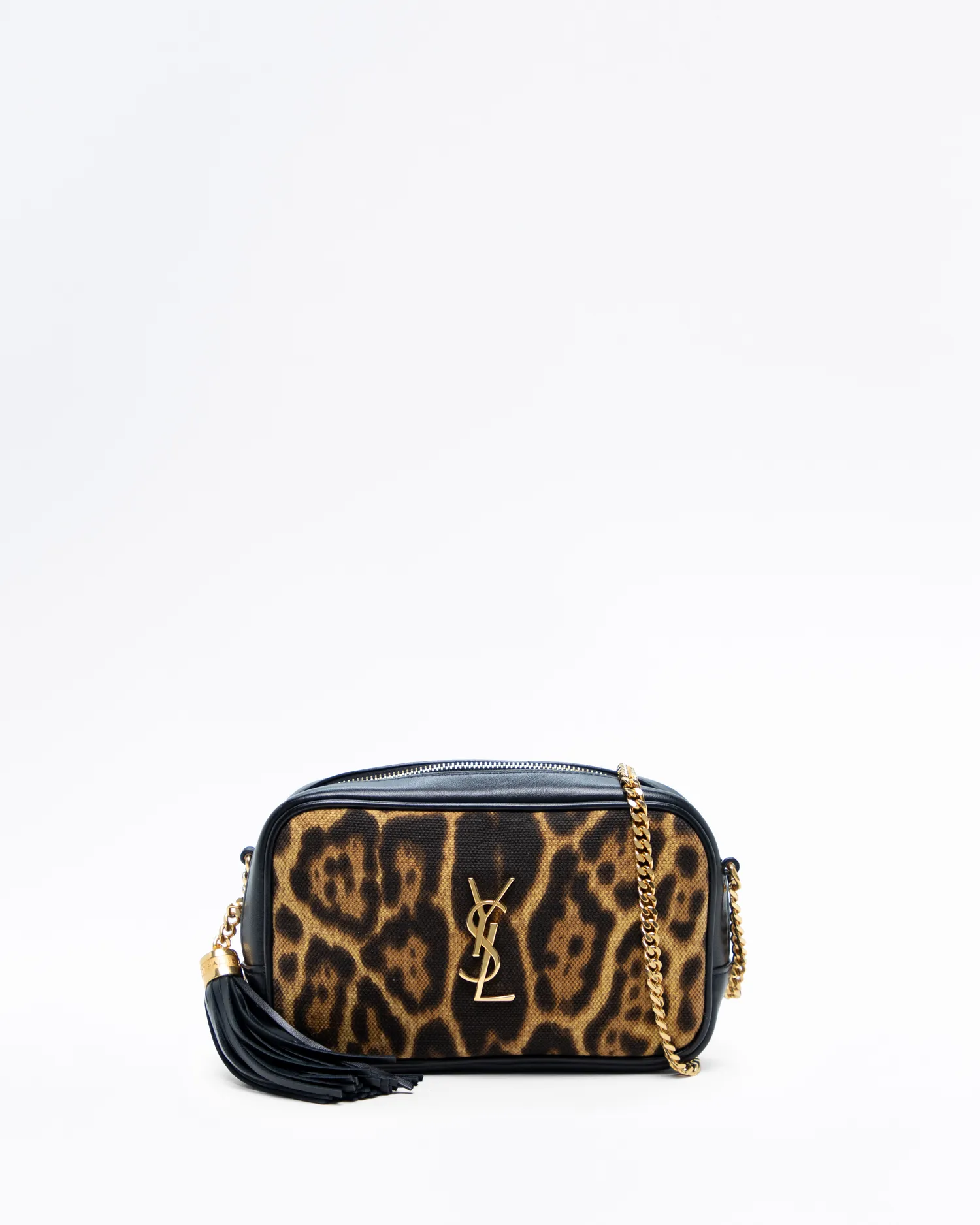 Leopard Canvas Mini Lou Camera Bag
