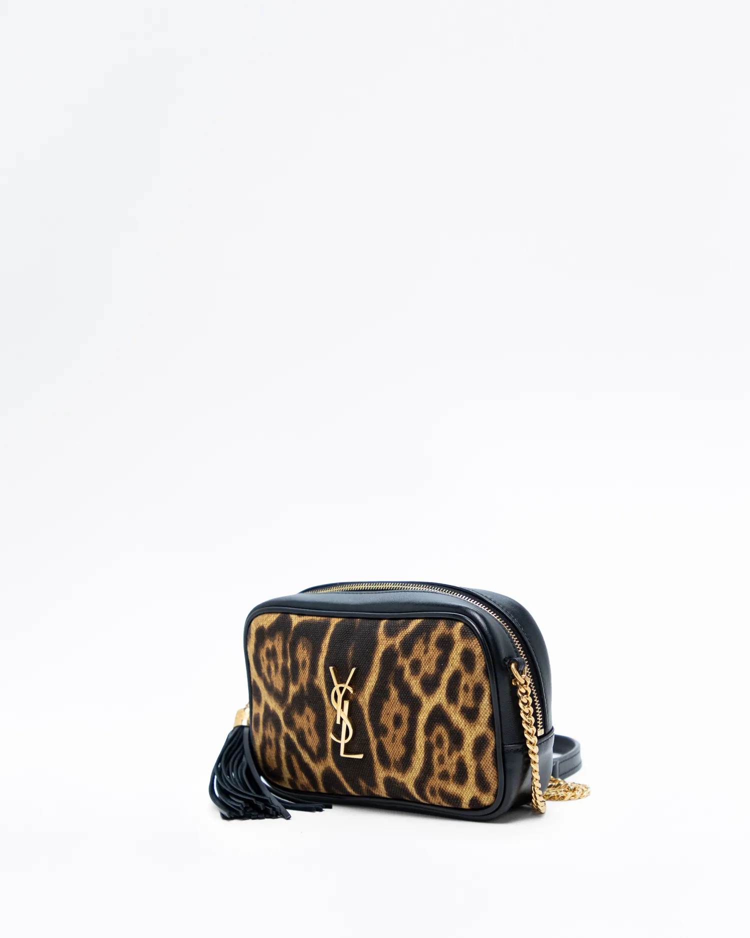 Leopard Canvas Mini Lou Camera Bag