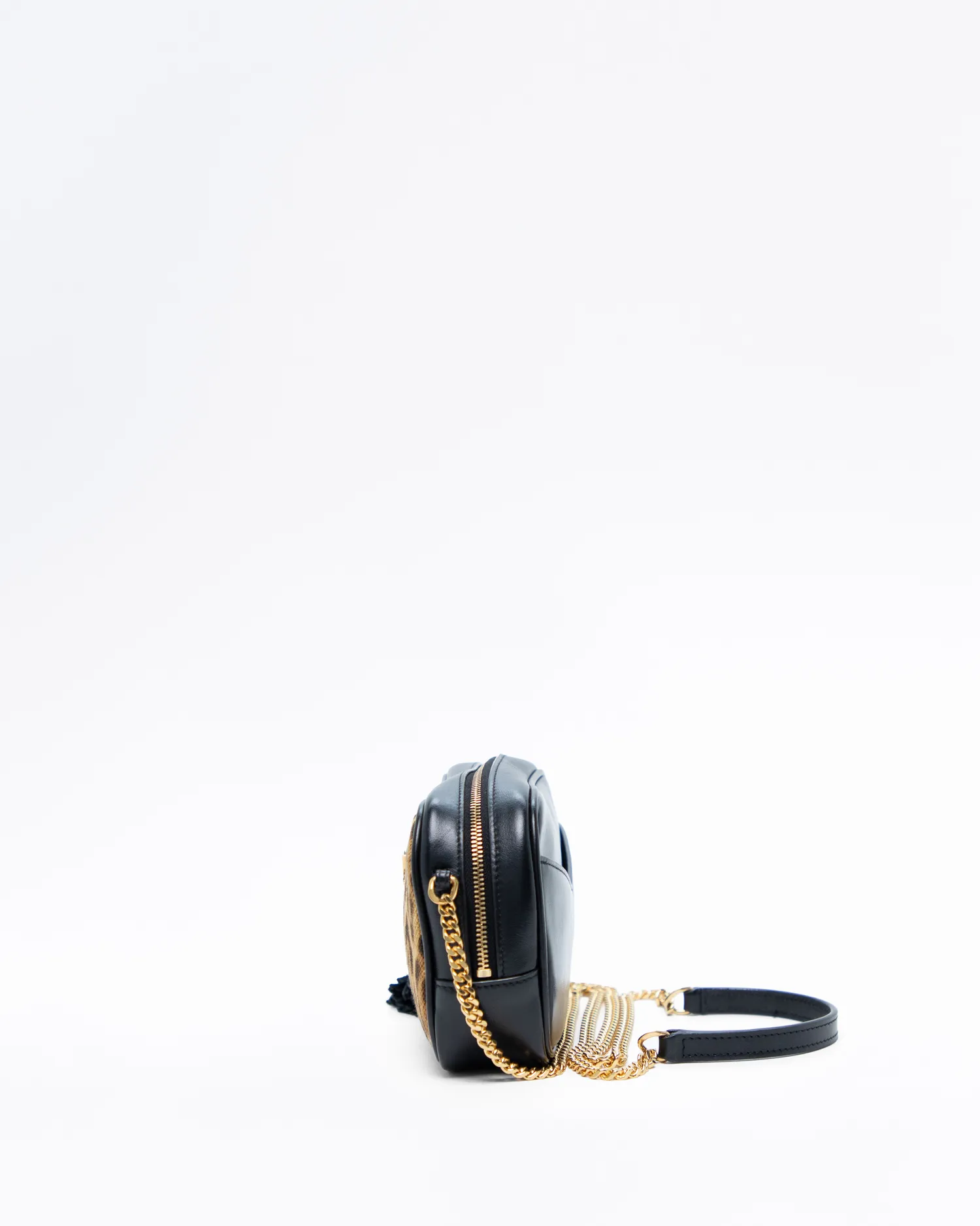 Leopard Canvas Mini Lou Camera Bag