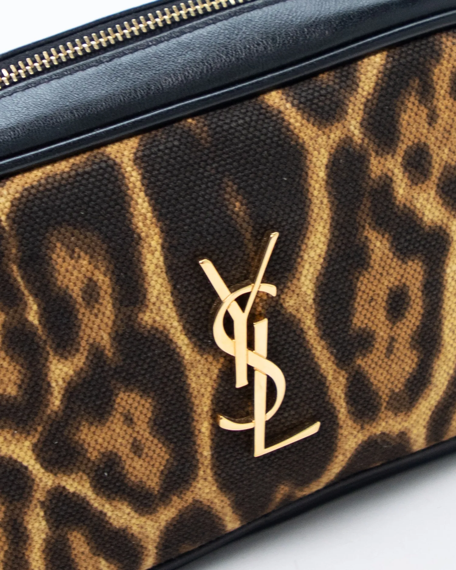 Leopard Canvas Mini Lou Camera Bag