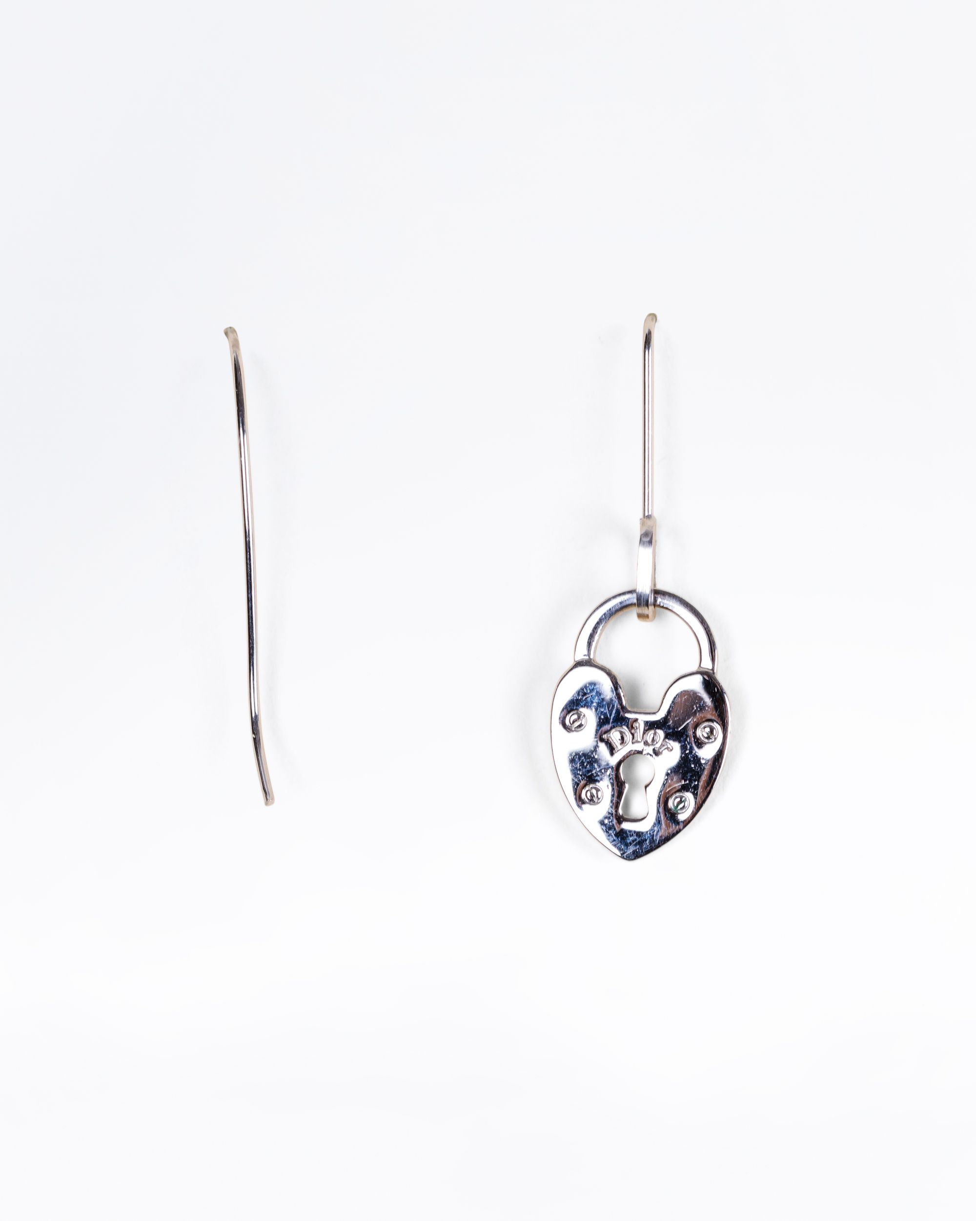 Christian Dior Heart Lock Drop Earrings | Vivrelle