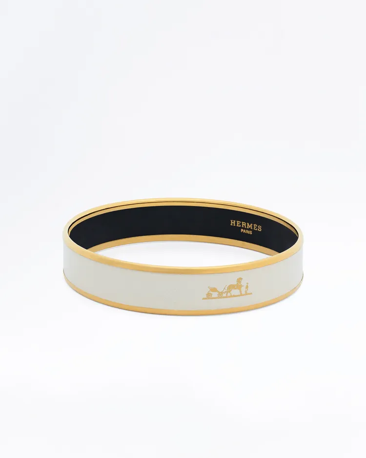 Alternate view angle of Caleche Printed Narrow Bangle