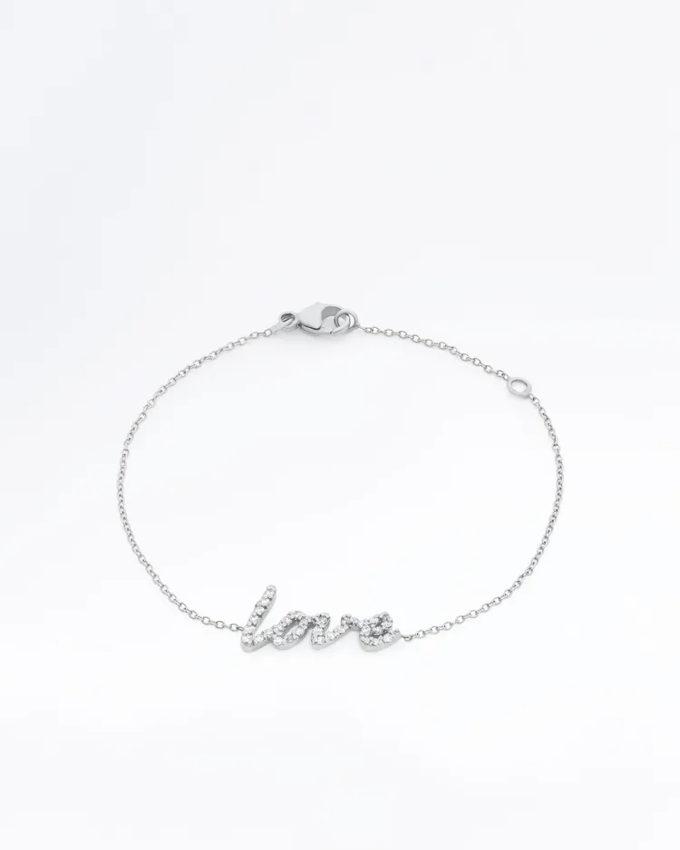Diamond "Love" Bracelet