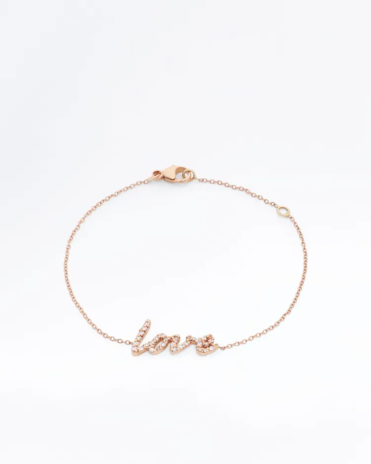 Diamond "Love" Bracelet