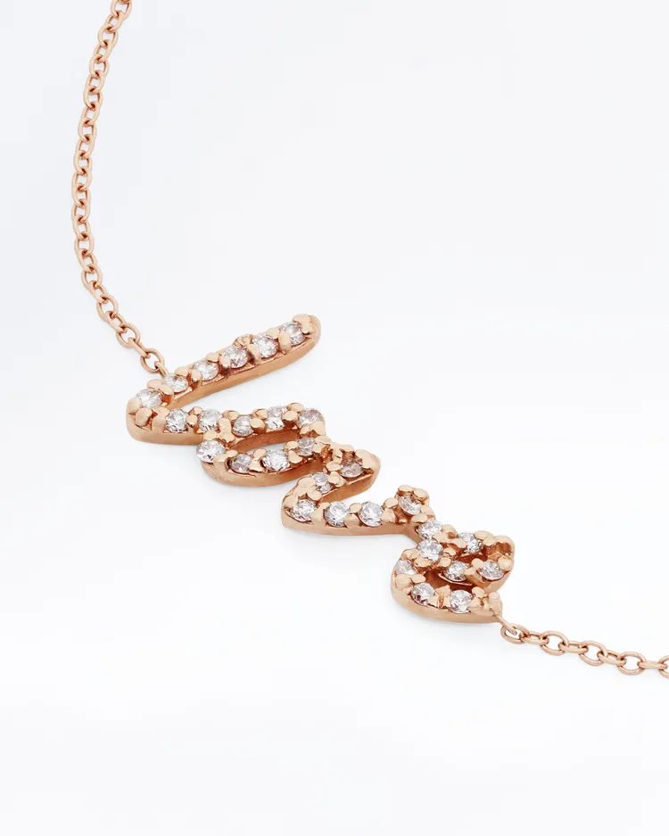 Alternate view angle of Diamond "Love" Bracelet